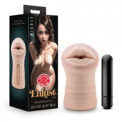 Blush Enlust Mouth Stroker W/vibrating Bullet - Nicole