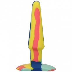 A Play 5"Groovy Silicone Anal Plug - Sunrise