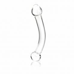 Glas 7 inches Curved Glass G Spot Stimulator Clear