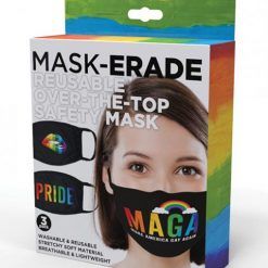 Hott Products Maskerade Masks - Pride/gay Again/ Rainbow Kiss Pack Of 3