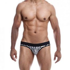 Male Basics Mob Aero Jock Zebra Sm