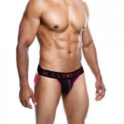 Male Basics Neon Jockstrap Coral Lg