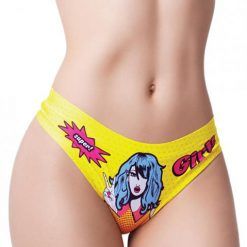 mememe Comic Fans Printed Thong Lg