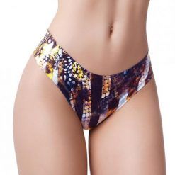 mememe Go Wild Snake Printed Thong Xl