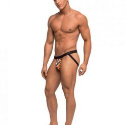 Pride Fest Contoured Pouch Jock Strap Rainbow L/XL