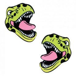 Neva Nude Black Light  Dinosaur Pasties - Green O/s