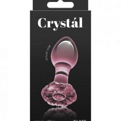 Crystal Flower Butt Plug - Pink