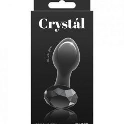 Crystal Gem Butt Plug - Black