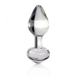 Icicles No 44 Glass Anal Plug 2.5 Inch - Clear