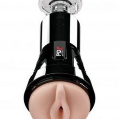 PDX Elite Cock Compressor Vibrating Stroker Beige