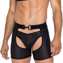 Master Thong W/contoured Pouch Black Md