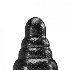 665 Stretch'r Tripole Butt Plug - M Black Metallic