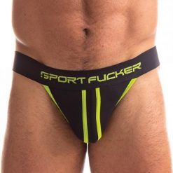 Sport Fucker Jersey Jock - L Black/green