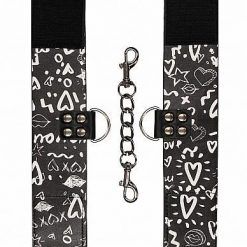 Printed Handcuffs Street Art Fashion Black