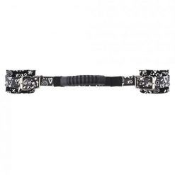 Printed Handcuffs Love Street Art Fashion with Handle Black