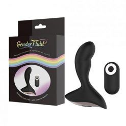 Gender Fluid Rumble Anal Vibe W/remote - Black
