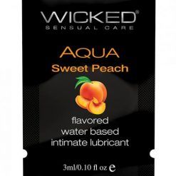 Wicked Aqua Flavored Lubricant Sweet Peach .10oz