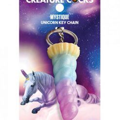 Creature Cocks Mystique Unicorn Silicone Key Chain - Multi Color
