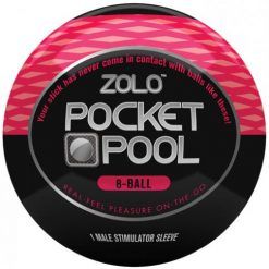 Zolo Pocket Pool 8 Ball Red Male Stimulator Sleeve