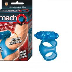 The Macho Vibrating Cocksling, Waterproof Blue