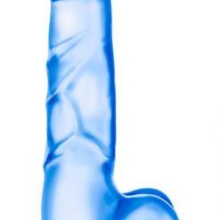 Sweet N Hard #4 Dong With Suction Cup & Balls Blue