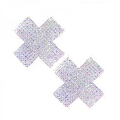 Neva Nude Pasty X Factor Crystal Silver