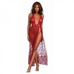 Dreamgirl Lace Gown & G-string Garnet Large Hanging