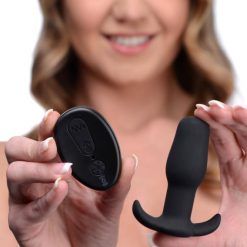 Under Control Anal Plug With Remote Control Black