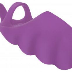 Thrill-her Silicone Finger Vibrator - Purple