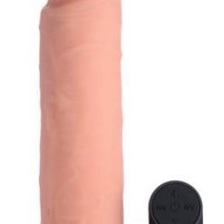 Big Shot Vibrating Remote Control Silicone Dildo - 9 Inch