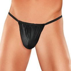 Male Power Posing Thong Black O/S