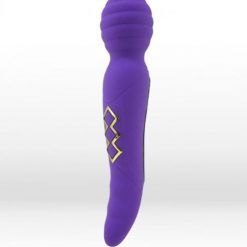 Twisty Dual Vibrating Wand Neon Purple
