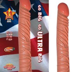 Ultra Whopper 11 inches Slim Dildo Beige