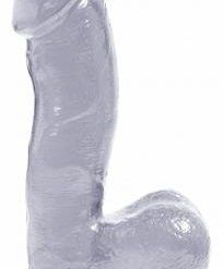 Basix Rubber Works 6.5 inches Clear Dong Suction Cup