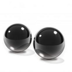 Fetish Fantasy Medium Black Glass Ben Wa Balls
