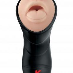 PDX Elite Deep Throat Vibrating Stroker Beige