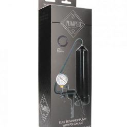 Pumped Elite Beginner Pump W/ Psi Gauge Black