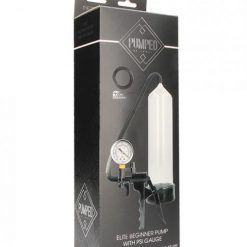Pumped Elite Beginner Pump W/ Psi Gauge Transparent
