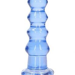 Realrock Curvy Dildo Or Butt Plug 5.5in Blue