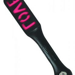 12"Leather Love Impression Paddle