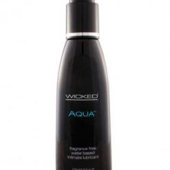 Wicked sensual care collection fragrance free 4 oz lubricant - aqua - waterbased